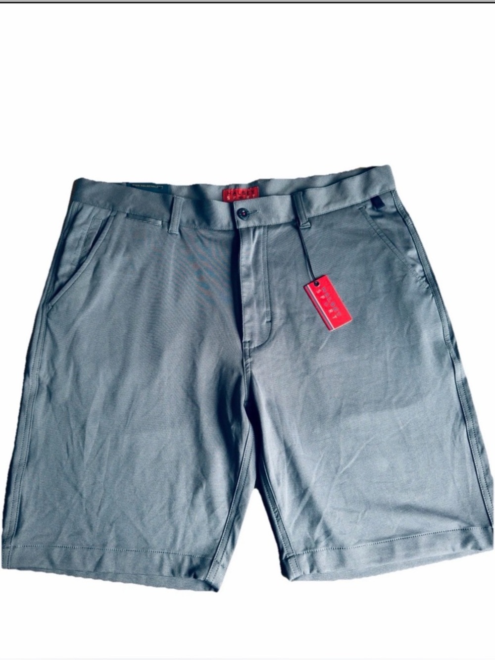$125 New HALSEY SPORT Casual Shorts Men Size 36 Polyester Spandex Gray Golf